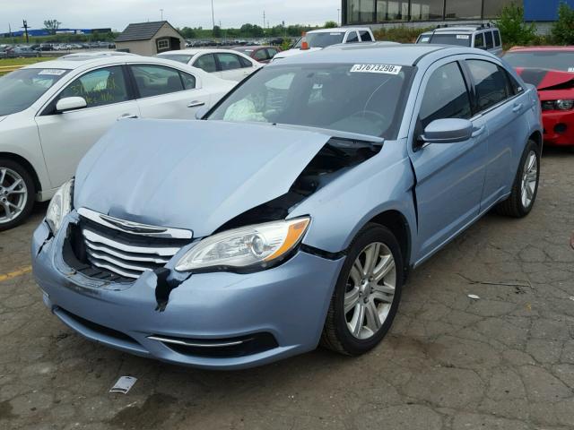 1C3CCBBB8CN186199 - 2012 CHRYSLER 200 TOURIN BLUE photo 2