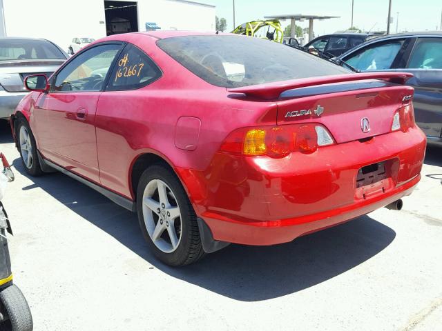 JH4DC548X4S001008 - 2004 ACURA RSX RED photo 3