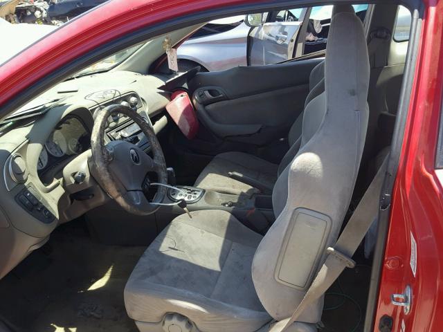 JH4DC548X4S001008 - 2004 ACURA RSX RED photo 5