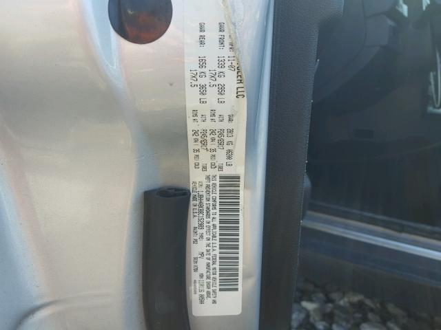 1J8HH48K88C152989 - 2008 JEEP COMMANDER SILVER photo 10