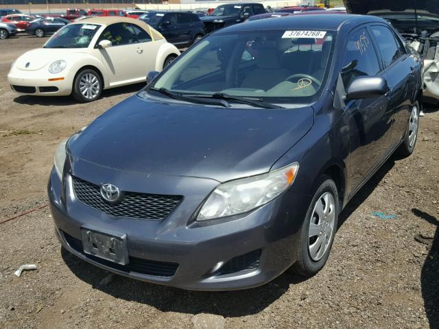1NXBU4EE7AZ259048 - 2010 TOYOTA COROLLA BA CHARCOAL photo 2