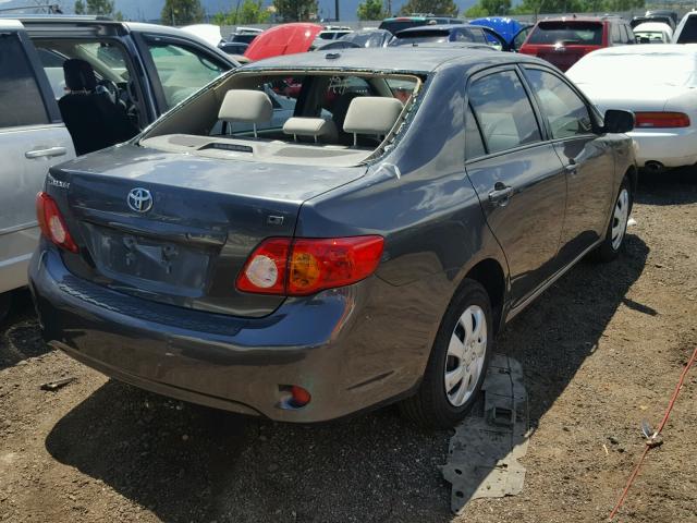 1NXBU4EE7AZ259048 - 2010 TOYOTA COROLLA BA CHARCOAL photo 4