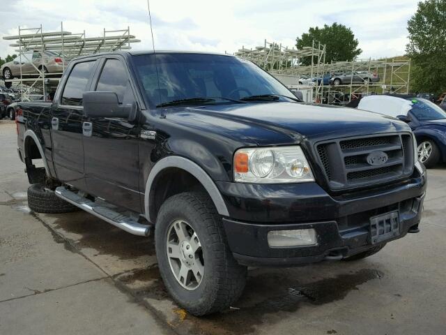 1FTPW14585KE19816 - 2005 FORD F150 BLACK photo 1