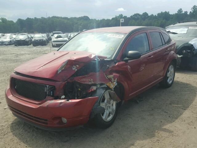 1B3HB48A09D180251 - 2009 DODGE CALIBER SX BURGUNDY photo 2