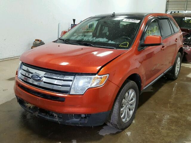 2FMDK48C38BB48716 - 2008 FORD EDGE SEL ORANGE photo 2