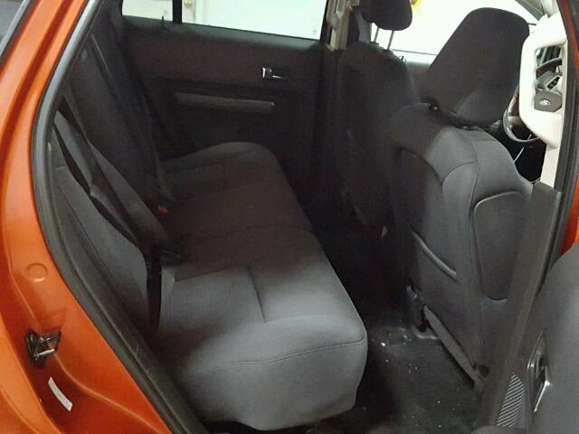 2FMDK48C38BB48716 - 2008 FORD EDGE SEL ORANGE photo 6