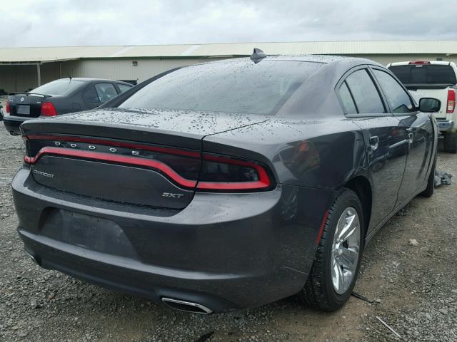 2C3CDXHG2FH846831 - 2015 DODGE CHARGER SX GRAY photo 4