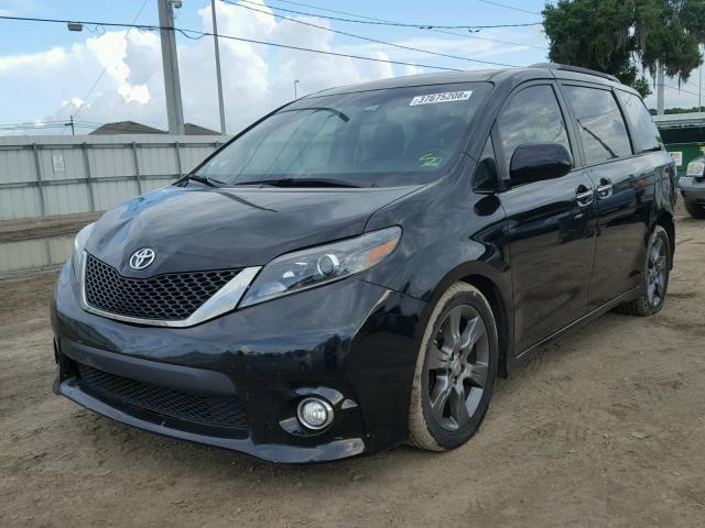 5TDXK3DC7FS635737 - 2015 TOYOTA SIENNA SPO BLACK photo 2