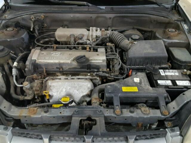 KMHCG45C55U648738 - 2005 HYUNDAI ACCENT GL GRAY photo 7