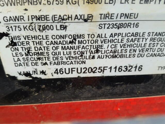 46UFU2025F1163216 - 2015 UTILITY TRAILER 黑色 照片 10