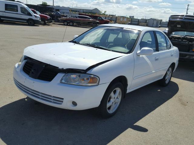 3N1AB51A54L740139 - 2004 NISSAN SENTRA 2.5 WHITE photo 2