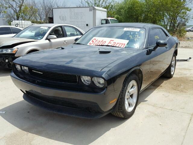 2B3CJ4DG6BH510667 - 2011 DODGE CHALLENGER BLACK photo 2