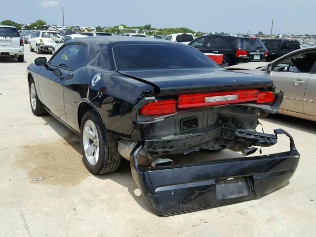 2B3CJ4DG6BH510667 - 2011 DODGE CHALLENGER BLACK photo 3