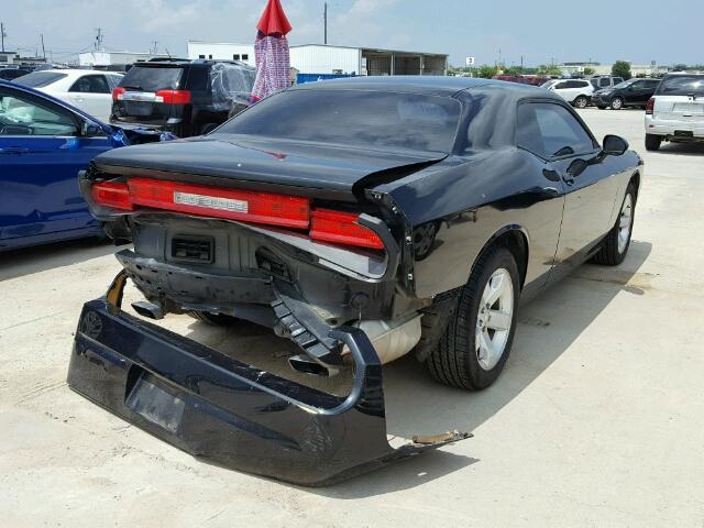 2B3CJ4DG6BH510667 - 2011 DODGE CHALLENGER BLACK photo 4