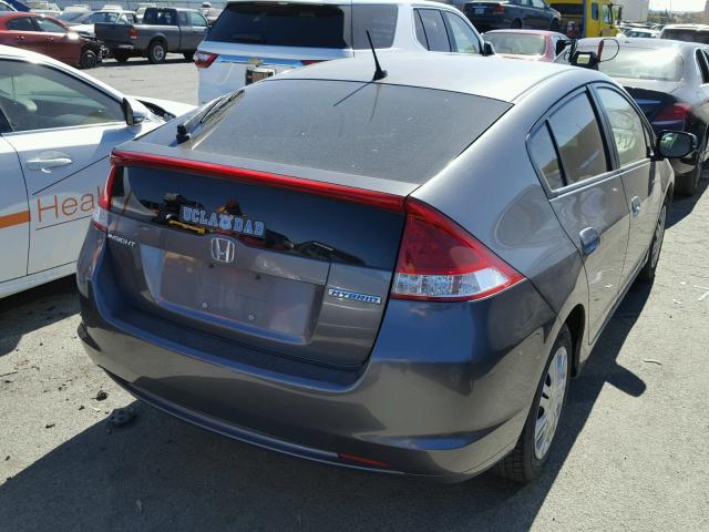 JHMZE2H58AS036866 - 2010 HONDA INSIGHT LX GRAY photo 4