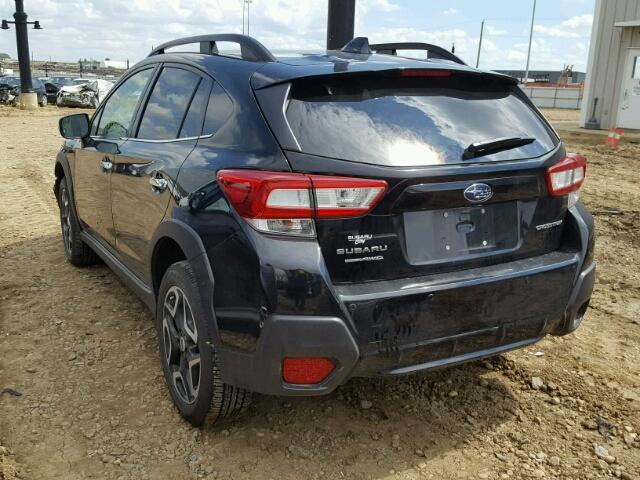 JF2GTAMC4JH204479 - 2018 SUBARU CROSSTREK BLACK photo 3