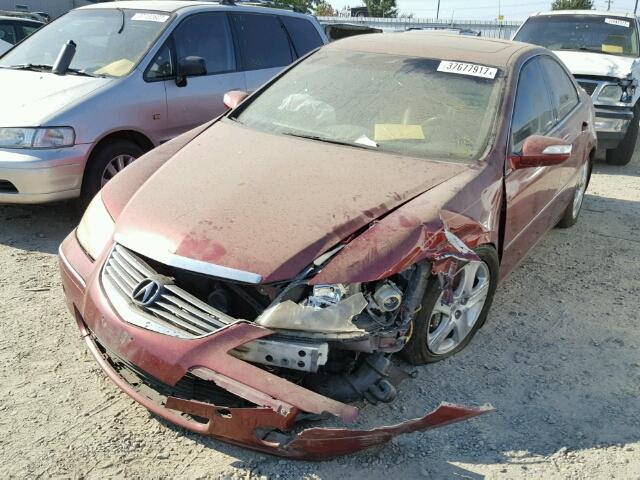 JH4KB16555C003749 - 2005 ACURA RL RED photo 2