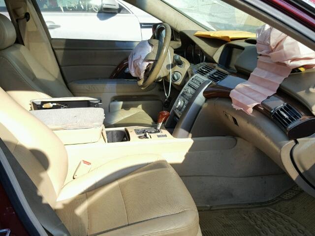 JH4KB16555C003749 - 2005 ACURA RL წითელი ფოტო 5