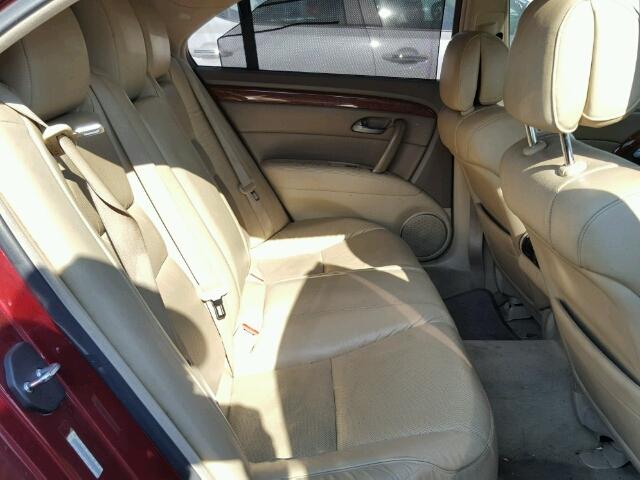 JH4KB16555C003749 - 2005 ACURA RL RED photo 6