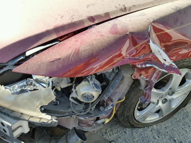 JH4KB16555C003749 - 2005 ACURA RL წითელი ფოტო 9