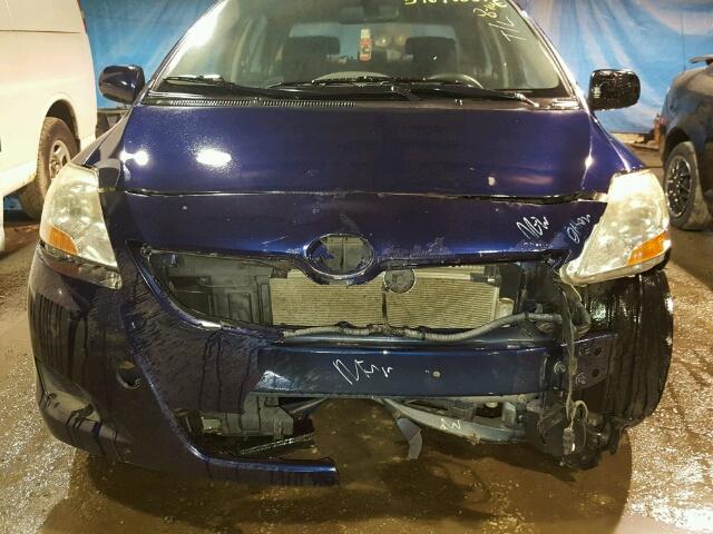 JTDBT923571103429 - 2007 TOYOTA YARIS BLUE photo 9