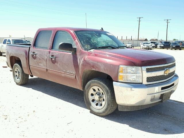 3GCPCSE06DG110823 - 2013 CHEVROLET SILVERADO MAROON photo 1