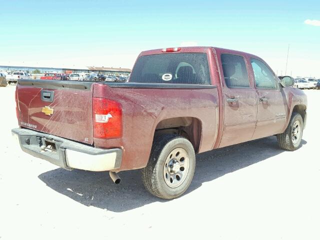 3GCPCSE06DG110823 - 2013 CHEVROLET SILVERADO MAROON photo 4