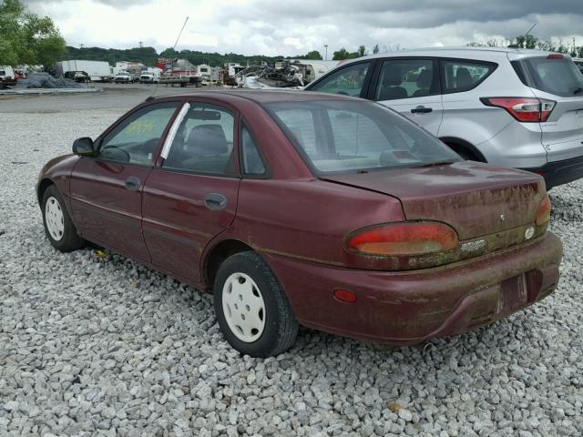 JB3EA36C5RU065701 - 1994 DODGE COLT BURGUNDY photo 3