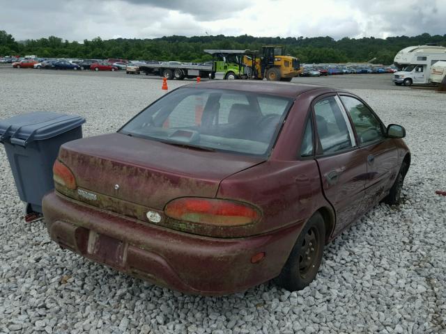 JB3EA36C5RU065701 - 1994 DODGE COLT BURGUNDY photo 4