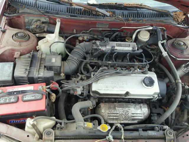 JB3EA36C5RU065701 - 1994 DODGE COLT BURGUNDY photo 7