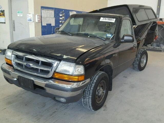 1FTYR10XXWPA63389 - 1998 FORD RANGER BLACK photo 2