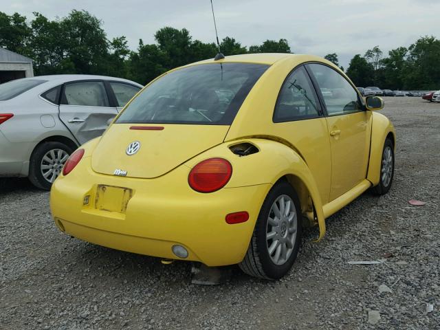 3VWCK31C55M413552 - 2005 VOLKSWAGEN NEW BEETLE 黄色 照片 4