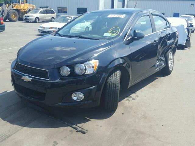 1G1JC5SG6E4167684 - 2014 CHEVROLET SONIC LT BLACK photo 2