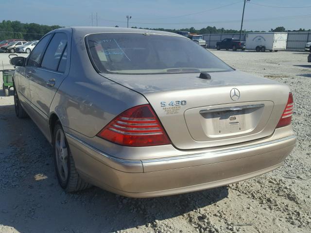WDBNG70J55A451508 - 2005 MERCEDES-BENZ S 430 GOLD photo 3