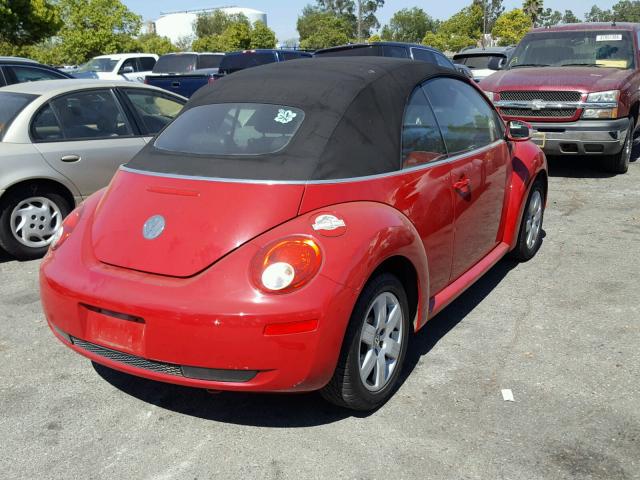 3VWRG31Y27M410098 - 2007 VOLKSWAGEN NEW BEETLE 红色 照片 4