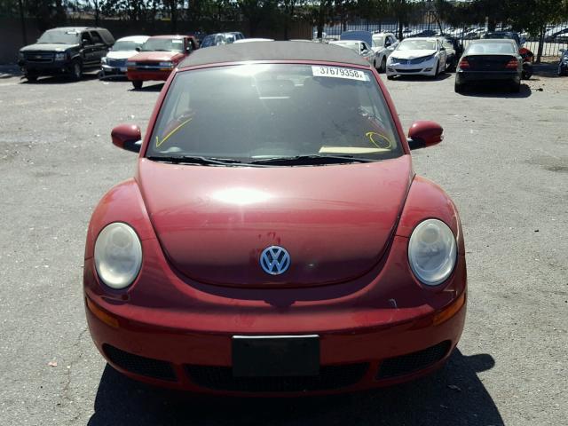 3VWRG31Y27M410098 - 2007 VOLKSWAGEN NEW BEETLE 红色 照片 9