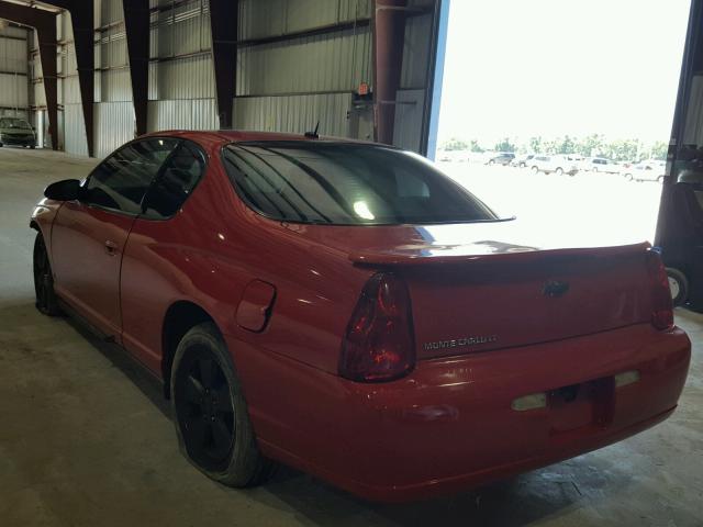 2G1WM15K469271276 - 2006 CHEVROLET MONTE CARL წითელი ფოტო 3