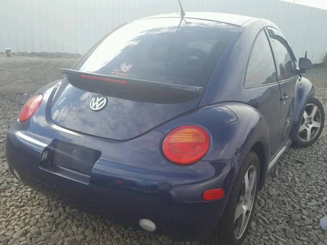 3VWCC21C0XM418555 - 1999 VOLKSWAGEN NEW BEETLE 蓝色 照片 4