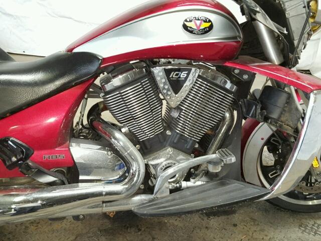 5VPDW36N9C3011605 - 2012 VICTORY MOTORCYCLES CROSS COUN Красный фото 7