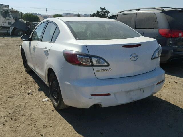 JM1BL1UG2C1525315 - 2012 MAZDA 3 WHITE photo 3