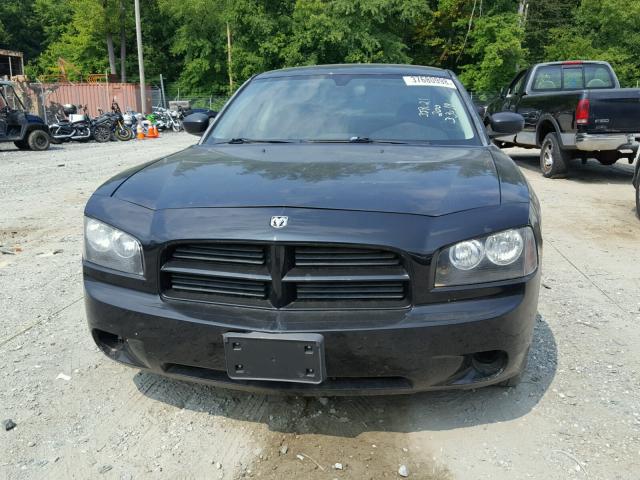 2B3KA43R58H113393 - 2008 DODGE CHARGER BLACK photo 9