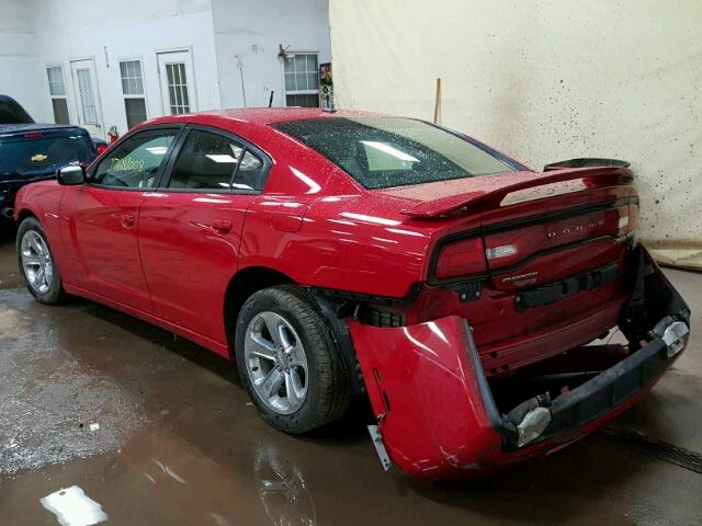 2C3CDXHG7CH290351 - 2012 DODGE CHARGER SX RED photo 3