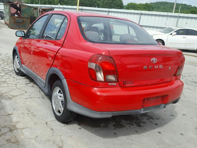 JTDBT1234Y0031034 - 2000 TOYOTA ECHO RED photo 3