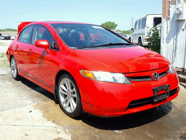 2HGFA55508H704331 - 2008 HONDA CIVIC SI RED photo 1