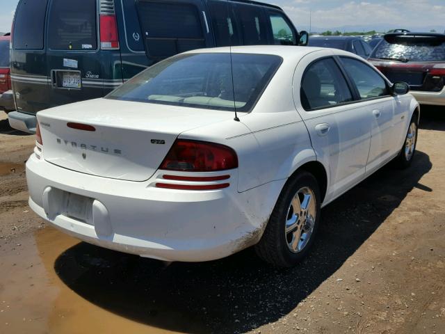 1B3EL46R96N223225 - 2006 DODGE STRATUS SX WHITE photo 4