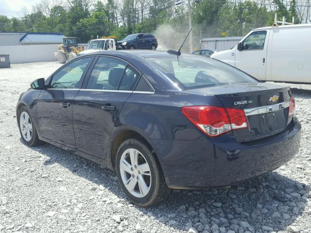 1G1P75SZ3F7261389 - 2015 CHEVROLET CRUZE BLUE photo 3