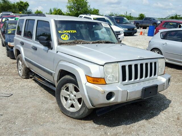 1J8HG48N36C204734 - 2006 JEEP COMMANDER SILVER photo 1