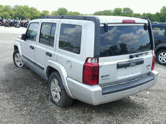 1J8HG48N36C204734 - 2006 JEEP COMMANDER SILVER photo 3
