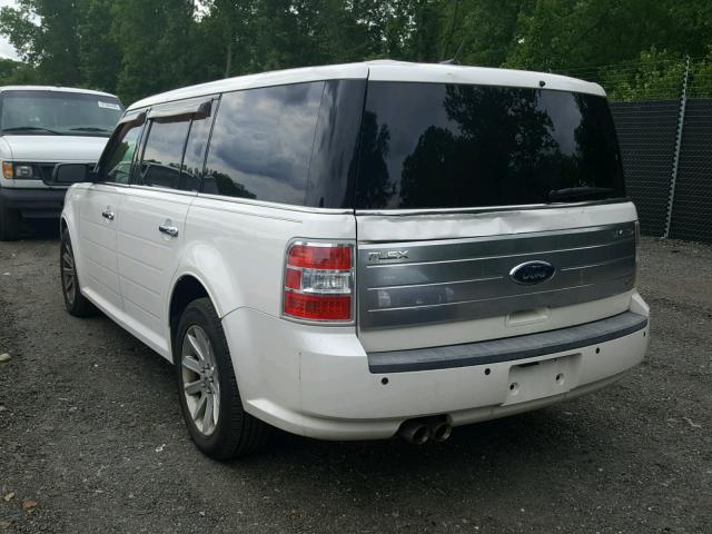 2FMEK63C49BA17657 - 2009 FORD FLEX LIMIT WHITE photo 3