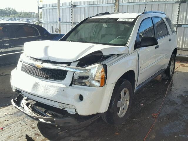 2CNDL13F196234873 - 2009 CHEVROLET EQUINOX LS WHITE photo 2